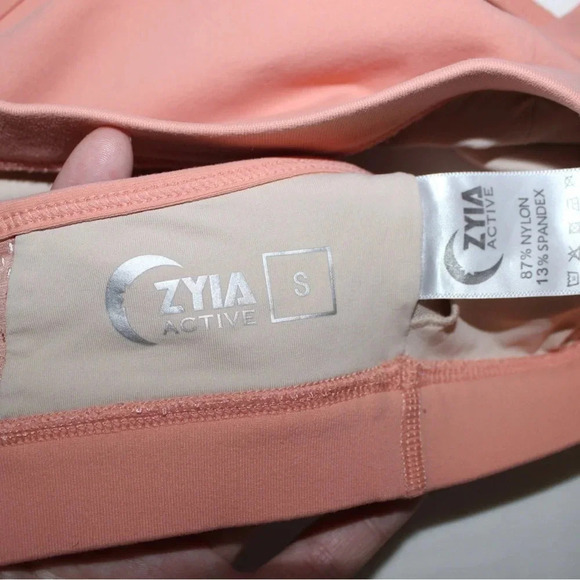 Women’s Zyia Active Grid Strappy Activewear Yoga Sports Bra Size Small - Picture 7 of 9